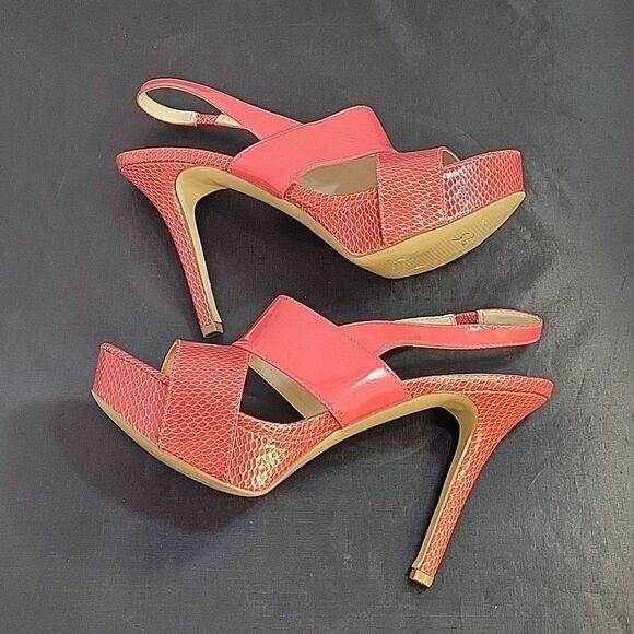 NINE WEST HIGH HEEL STILETTOS STRAPPY ANKLE STRAP OPEN TOE SANDAL - Picture 9 of 14